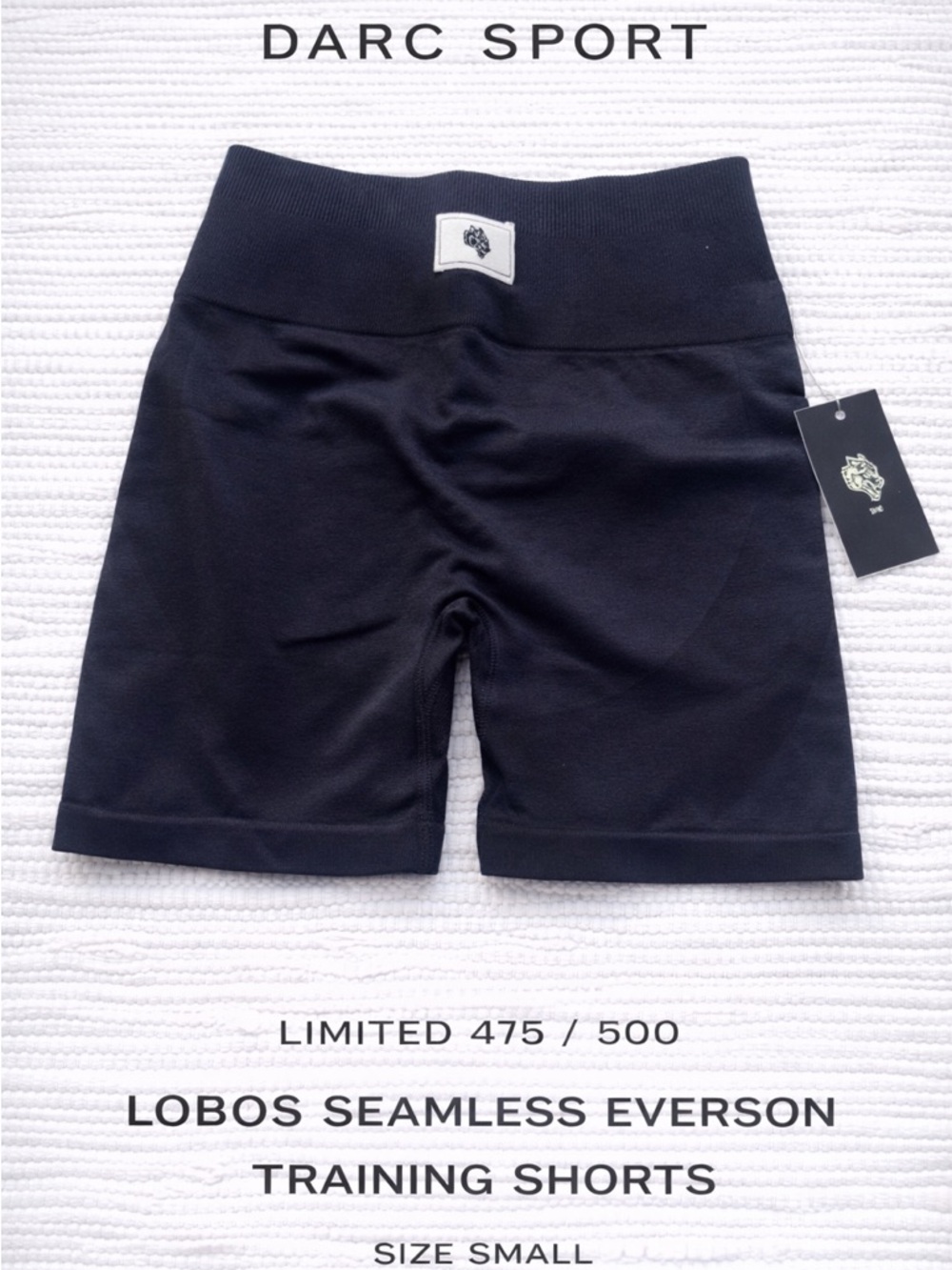 Darc Sport Lobos Seamless Everson Training Shorts Black Small Limited 475/500
